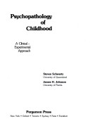 Book cover for Psychopathology of Childhood