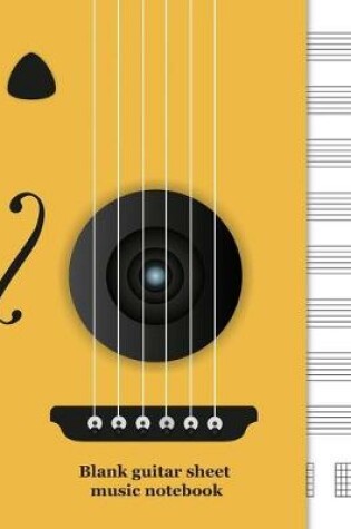 Cover of Blank guitar sheet music notebook