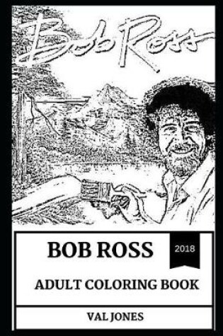 Cover of Bob Ross Adult Coloring Book