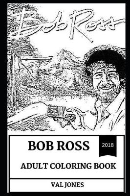 Book cover for Bob Ross Adult Coloring Book