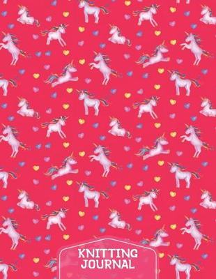 Book cover for Unicorns Knitting Journal