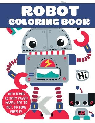 Book cover for Robot Coloring Book