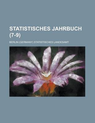 Book cover for Statistisches Jahrbuch (7-9)
