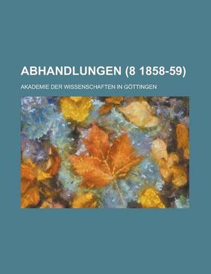 Book cover for Abhandlungen (8 1858-59)