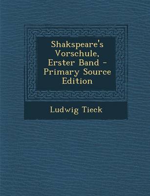 Book cover for Shakspeare's Vorschule, Erster Band