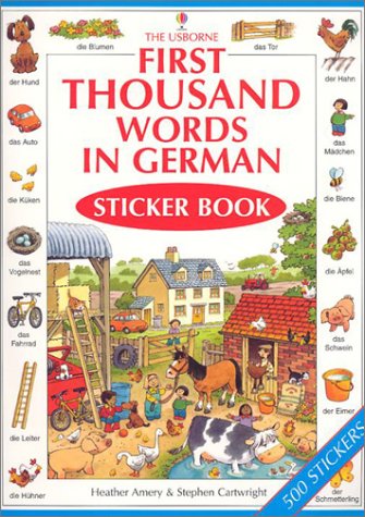 Cover of First Thousand Words In German Sticker Book