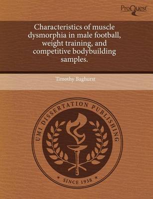 Book cover for Characteristics of Muscle Dysmorphia in Male Football