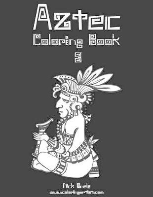 Book cover for Aztec Coloring Book 3