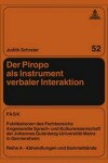 Book cover for Der Piropo ALS Instrument Verbaler Interaktion