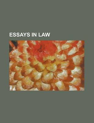 Book cover for Essays in Law