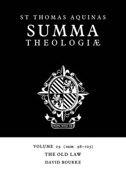 Book cover for Summa Theologiae: Volume 29, The Old Law