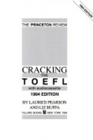 Cover of Cracking the Toefl