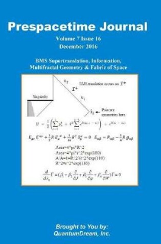 Cover of Prespacetime Journal Volume 7 Issue 16