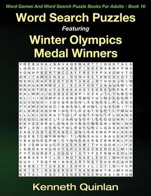 Book cover for Word Search Puzzles Featuring Winter Olympics Medal Winners