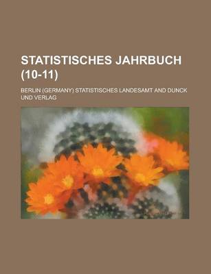 Book cover for Statistisches Jahrbuch (10-11)