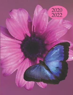 Book cover for 2020-2022 3 Year Planner Butterflies Monthly Calendar Goals Agenda Schedule Organizer