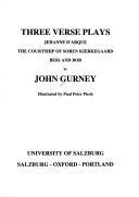 Book cover for Three Verse Plays