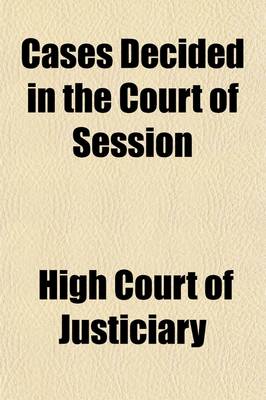 Book cover for Cases Decided in the Court of Session Volume 7