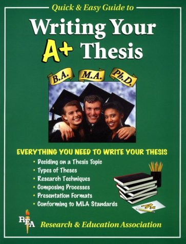 Book cover for Writing Your A+ Thesis