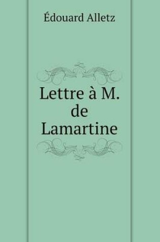 Cover of Lettre à M. de Lamartine