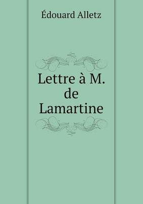 Book cover for Lettre à M. de Lamartine