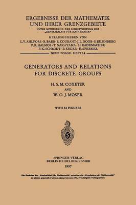 Book cover for Generators and Relations for Discrete Groups