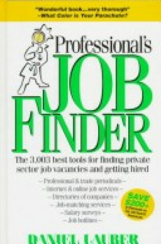 Cover of Professional's Job Finder, 1997-2000