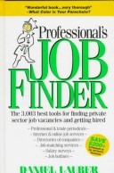 Book cover for Professional's Job Finder, 1997-2000