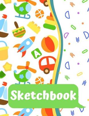 Book cover for Sketchbook for Kids - Large Blank Sketch Notepad for Practice Drawing, Paint, Write, Doodle, Notes - Cute Cover for Kids 8.5 x 11 - 100 pages Book 15