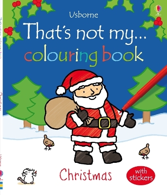 Book cover for That's not my colouring book Christmas