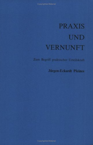 Cover of Praxis und Vernunft