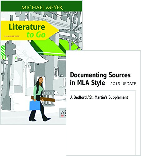 Book cover for Literature to Go 2e & Documenting Sources in MLA Style: 2016 Update