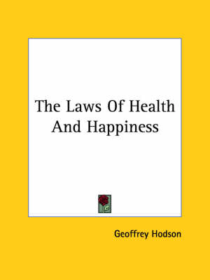 Book cover for The Laws of Health and Happiness