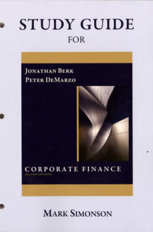 Cover of Study Guide for Corporate Finance