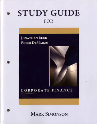 Book cover for Study Guide for Corporate Finance