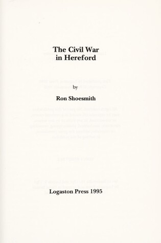 Cover of The Civil War in Hereford