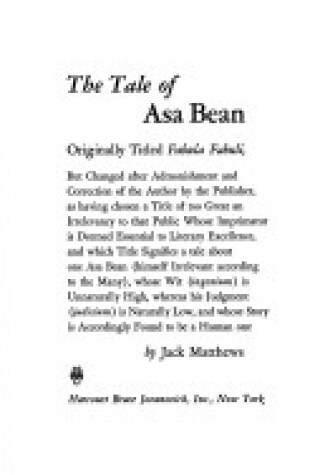 Cover of The Tale of Asa Bean