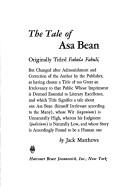 Book cover for The Tale of Asa Bean