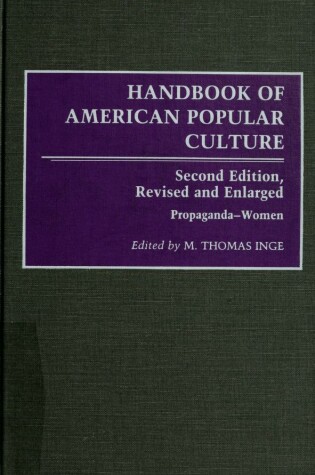 Cover of Handbook of American Popular Culture