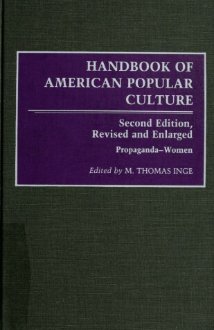 Book cover for Handbook of American Popular Culture