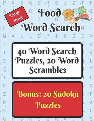 Book cover for Food Word Search Puzzle Book