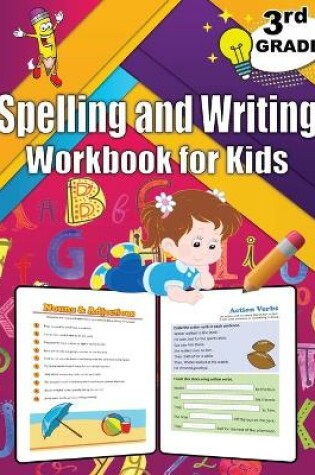 Cover of 3rd Grade Spelling and Writing Workbook for Kids