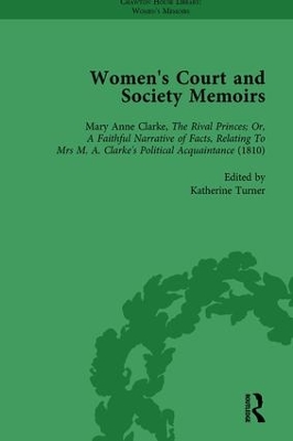 Book cover for Women's Court and Society Memoirs, Part II vol 6