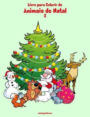 Cover of Livro para Colorir de Animais de Natal 2