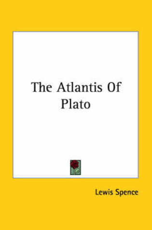Cover of The Atlantis of Plato