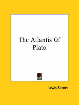 Book cover for The Atlantis of Plato