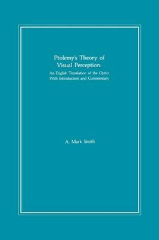 Cover of Ptolemy's Theory of Visual Perception