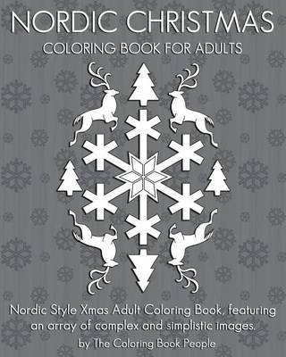 Book cover for Nordic Christmas Coloring Book for Adults