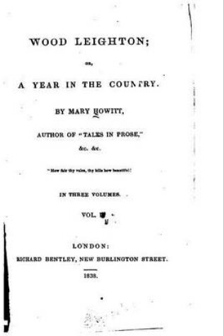 Cover of Wood Leighton, Or, A Year in the Country