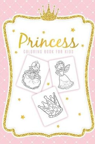 Cover of Princess Coloring Book For Kids